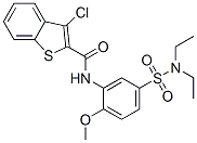 (9ci)-3-氯-n-[5-[(二乙基氨基)磺酰基]-2-甲氧基苯基]-苯并[b]噻吩-2-羧酰胺結(jié)構(gòu)式_600122-32-5結(jié)構(gòu)式