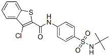 (9ci)-3-氯-n-[4-[[(1,1-二甲基乙基)氨基]磺?；鵠苯基]-苯并[b]噻吩-2-羧酰胺結(jié)構(gòu)式_600122-38-1結(jié)構(gòu)式