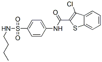 (9ci)-n-[4-[(丁基氨基)磺?；鵠苯基]-3-氯-苯并[b]噻吩-2-羧酰胺結構式_600122-47-2結構式