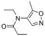Propanamide, n-ethyl-n-(5-methyl-4-isoxazolyl)-Structure,600638-64-0Structure Propanamide, n-ethyl-n-(5-methyl-4-isoxazolyl)- Structure,600638-64-0Structure