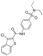 (9ci)-3-氯-n-[4-[(二乙基氨基)磺?；鵠苯基]-苯并[b]噻吩-2-羧酰胺結(jié)構(gòu)式_600640-87-7結(jié)構(gòu)式