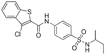 (9ci)-3-氯-n-[4-[[(1-甲基丙基)氨基]磺?；鵠苯基]-苯并[b]噻吩-2-羧酰胺結(jié)構(gòu)式_600640-89-9結(jié)構(gòu)式