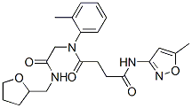 (9ci)-n-(5-甲基-3-異噁唑基)-n-(2-甲基苯基)-n-[2-氧代-2-[[(四氫-2-呋喃)甲基]氨基]乙基]-丁烷二酰胺結構式_602322-22-5結構式