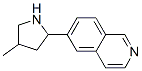 Isoquinoline, 6-(4-methyl-2-pyrrolidinyl)-(9ci)Structure,603090-02-4Structure Isoquinoline, 6-(4-methyl-2-pyrrolidinyl)-(9ci) Structure,603090-02-4Structure