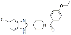 Piperidine, 4-(5-chloro-1h-benzimidazol-2-yl)-1-(4-ethoxybenzoyl)-(9ci)Structure,605629-44-5Structure Piperidine, 4-(5-chloro-1h-benzimidazol-2-yl)-1-(4-ethoxybenzoyl)-(9ci) Structure,605629-44-5Structure
