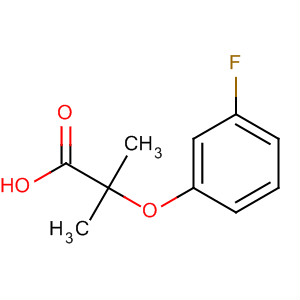 2-(3-Fluorophenoxy)-2-methylpropanoic acid Structure,605680-36-2Structure