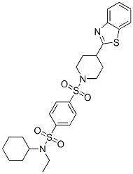 (9ci)-4-[[4-(2-苯并噻唑)-1-哌啶基]磺?；鵠-n-環(huán)己基-n-乙基-苯磺酰胺結(jié)構(gòu)式_606082-92-2結(jié)構(gòu)式
