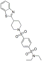 (9ci)-4-[[4-(2-苯并噻唑)-1-哌啶基]磺?；鵠-N,N-二乙基-苯磺酰胺結(jié)構(gòu)式_606082-97-7結(jié)構(gòu)式