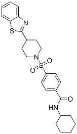 (9ci)-4-[[4-(2-苯并噻唑)-1-哌啶基]磺酰基]-n-環(huán)己基-苯甲酰胺結(jié)構(gòu)式_606083-25-4結(jié)構(gòu)式