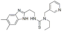 (9ci)-n-[2-(5,6-二甲基-1H-苯并咪唑-2-基)乙基]-n-丙基-n-(3-吡啶甲基)-硫脲結(jié)構(gòu)式_606091-52-5結(jié)構(gòu)式