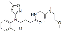 (9ci)-n-[2-[(2-甲氧基乙基)氨基]-2-氧代乙基]-n-(5-甲基-3-異噁唑基)-n-(2-甲基苯基)-丁烷二酰胺結構式_606098-19-5結構式