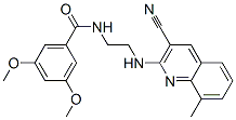 (9ci)-n-[2-[(3-氰基-8-甲基-2-喹啉)氨基]乙基]-3,5-二甲氧基-苯甲酰胺結構式_606105-16-2結構式