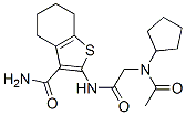 (9ci)-2-[[(乙?；h(huán)戊基氨基)乙?；鵠氨基]-4,5,6,7-四氫-苯并[b]噻吩-3-羧酰胺結(jié)構(gòu)式_606108-94-5結(jié)構(gòu)式