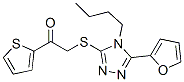 (9ci)-2-[[4-丁基-5-(2-呋喃)-4H-1,2,4-噻唑-3-基]硫代]-1-(2-噻吩)-乙酮結(jié)構(gòu)式_606111-41-5結(jié)構(gòu)式