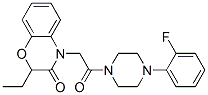 (9ci)-1-[(2-乙基-2,3-二氫-3-氧代-4H-1,4-苯并噁嗪-4-基)乙?；鵠-4-(2-氟苯基)-哌嗪結(jié)構(gòu)式_606119-28-2結(jié)構(gòu)式