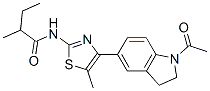 (9ci)-n-[4-(1-乙?；?2,3-二氫-1H-吲哚-5-基)-5-甲基-2-噻唑]-2-甲基-丁酰胺結(jié)構(gòu)式_606121-88-4結(jié)構(gòu)式