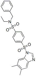 (9ci)-4-[(5,6-二甲基-1H-苯并咪唑-1-基)磺?；鵠-n-乙基-n-(苯基甲基)-苯磺酰胺結構式_606131-17-3結構式