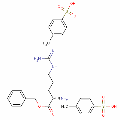 O-芐基-l-精氨酸雙(甲苯-p-磺酸)結(jié)構(gòu)式_60643-23-4結(jié)構(gòu)式
