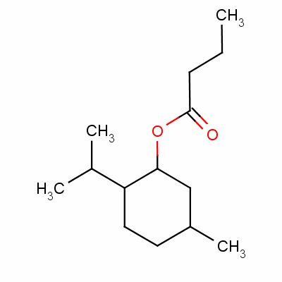 丁酸薄荷酯結(jié)構(gòu)式_6070-14-0結(jié)構(gòu)式