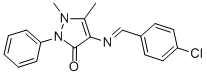 4-(4-Chlorobenzylideneamino)antipyrineStructure,61098-04-2Structure 4-(4-Chlorobenzylideneamino)antipyrine Structure,61098-04-2Structure