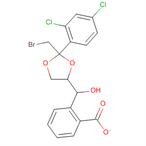 反式-[2-溴甲基-2-(2,4-二氯苯基)-1,3-二氧雜烷-4-基]甲基苯甲酸結構式_61397-57-7結構式