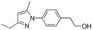 Benzeneethanol, 4-(3-ethyl-5-methyl-1h-pyrazol-1-yl)-(9ci)Structure,616879-53-9Structure Benzeneethanol, 4-(3-ethyl-5-methyl-1h-pyrazol-1-yl)-(9ci) Structure,616879-53-9Structure