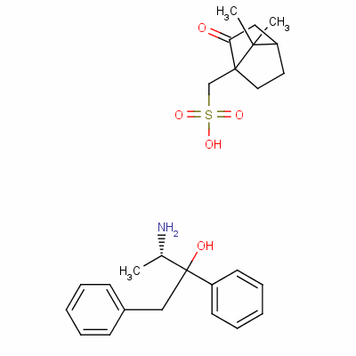 (2-羥基-1-甲基-2,3-二苯基丙基)銨(1S)-2-氧代樟腦烷-10-磺酸酯結構式_61791-79-5結構式