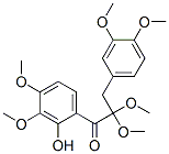 3-(3,4-Dimethoxyphenyl)-1-(2-hydroxy-3,4-dimethoxyphenyl)-2,2-dimethoxy-1-propanoneStructure,62849-15-4Structure 3-(3,4-Dimethoxyphenyl)-1-(2-hydroxy-3,4-dimethoxyphenyl)-2,2-dimethoxy-1-propanone Structure,62849-15-4Structure