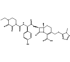 頭孢哌酮結(jié)構(gòu)式_62893-19-0結(jié)構(gòu)式