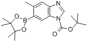 1-Boc-5-甲基-6-(4,4,5,5-四甲基-1,3,2-二噁硼烷-2-基)-1H-苯并咪唑結(jié)構(gòu)式_631909-46-1結(jié)構(gòu)式