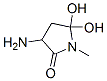 2-Pyrrolidinone, 3-amino-5,5-dihydroxy-1-methyl-(9ci)Structure,637019-99-9Structure 2-Pyrrolidinone, 3-amino-5,5-dihydroxy-1-methyl-(9ci) Structure,637019-99-9Structure