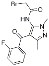 2-溴-N-[4-(2-氟苯甲酰基)-1,3-二甲基-1H-吡唑-5-基]-乙酰胺結(jié)構(gòu)式_63960-69-0結(jié)構(gòu)式