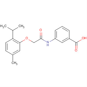3-(2-(2-異丙基-5-甲基苯氧基)乙酰氨基)苯甲酸結(jié)構(gòu)式_649773-89-7結(jié)構(gòu)式