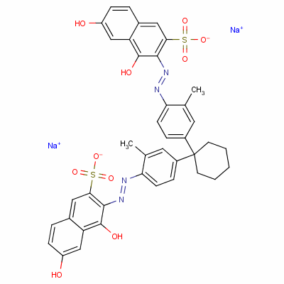 酸性紅154結構式_6507-79-5結構式