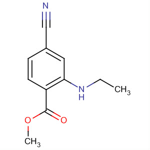 (9ci)-4-氰基-2-(乙基氨基)-苯甲酸甲酯結(jié)構(gòu)式_652997-54-1結(jié)構(gòu)式