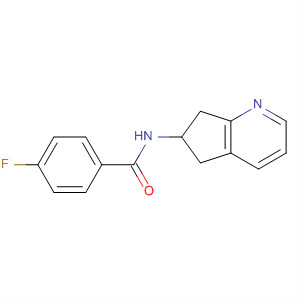 (9ci)-n-(6,7-二氫-5H-環(huán)戊并[b]吡啶-6-基)-4-氟-苯甲酰胺結(jié)構式_654676-68-3結(jié)構式
