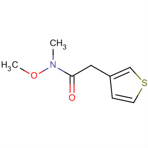 N-methoxy-n-methyl-2-(thiophen-3-yl)acetamideStructure,654682-77-6Structure N-methoxy-n-methyl-2-(thiophen-3-yl)acetamide Structure,654682-77-6Structure