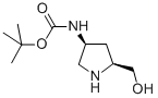 (3s,5s)-5-(羥基甲基)吡咯烷-3-氨基甲酸叔丁酯結(jié)構(gòu)式_663948-85-4結(jié)構(gòu)式