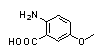 2-氨基-5-甲氧基苯甲酸結(jié)構(gòu)式_6705-03-9結(jié)構(gòu)式