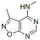 Isoxazolo[5,4-d]pyrimidin-4-amine, n,3-dimethyl-(9ci) Structure,68571-90-4Structure