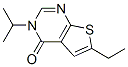 (9CI)-6-乙基-3-(1-甲基乙基)-噻吩并[2,3-d]嘧啶-4(3H)-酮結(jié)構(gòu)式_686334-21-4結(jié)構(gòu)式