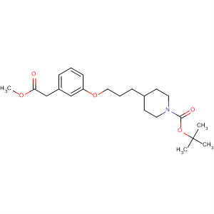 Methyl 3-(3-(n-boc-piperidin-4-yl)-propoxy)-phenylacetateStructure,692890-07-6Structure Methyl 3-(3-(n-boc-piperidin-4-yl)-propoxy)-phenylacetate Structure,692890-07-6Structure