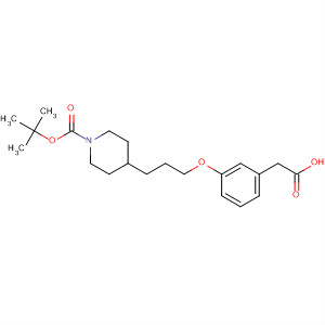 3-(3-(N-boc-piperidin-4-yl)-propoxy)-phenylacetic acidStructure,692890-13-4Structure 3-(3-(N-boc-piperidin-4-yl)-propoxy)-phenylacetic acid Structure,692890-13-4Structure