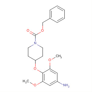 4-(4-Amino-2,6-dimethoxy-phenoxy)-piperidine-1-carboxylic acid benzyl esterStructure,700804-15-5Structure 4-(4-Amino-2,6-dimethoxy-phenoxy)-piperidine-1-carboxylic acid benzyl ester Structure,700804-15-5Structure