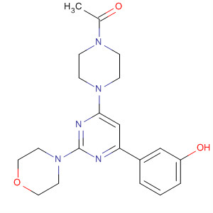 4-(4-Acetylpiperazin-1-yl)-6-(3-hydroxyphenyl)-2-morpholinopyrimidineStructure,701243-49-4Structure 4-(4-Acetylpiperazin-1-yl)-6-(3-hydroxyphenyl)-2-morpholinopyrimidine Structure,701243-49-4Structure