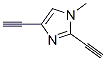 1H-imidazole, 2,4-diethynyl-1-methyl- (9ci) Structure,71759-91-6Structure