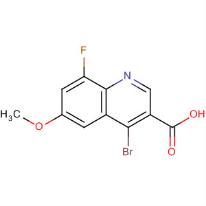 4-Bromo-8-fluoro-6-methoxyquinoline-3-carboxylic acidStructure,724788-51-6Structure 4-Bromo-8-fluoro-6-methoxyquinoline-3-carboxylic acid Structure,724788-51-6Structure
