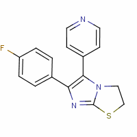 6-(4-Fluorophenyl)-5-(4-pyridyl)-2,3-dihydroimidazo[2,1-b]-thiazole Structure,72873-74-6Structure