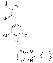 (S)-2-氨基-3-(3,5-二氯-4-((2-苯基苯并[d]噁唑-7-基)甲氧基)苯基)丙酸甲酯結(jié)構(gòu)式_728862-92-8結(jié)構(gòu)式