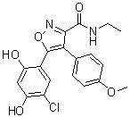 5-(5-Chloro-2,4-dihydroxyphenyl)-n-ethyl-4-(4-methoxyphenyl)isoxazole-3-carboxamideStructure,747413-08-7Structure 5-(5-Chloro-2,4-dihydroxyphenyl)-n-ethyl-4-(4-methoxyphenyl)isoxazole-3-carboxamide Structure,747413-08-7Structure